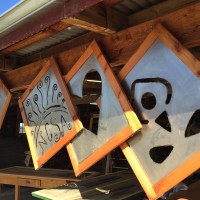 signs, steel + wood 2'x2' to be installed at NCSA